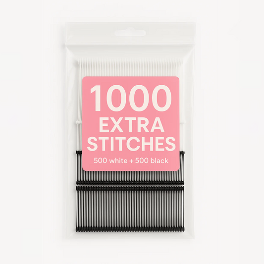 1000 Extra Stitches (500 Black, 500 White)